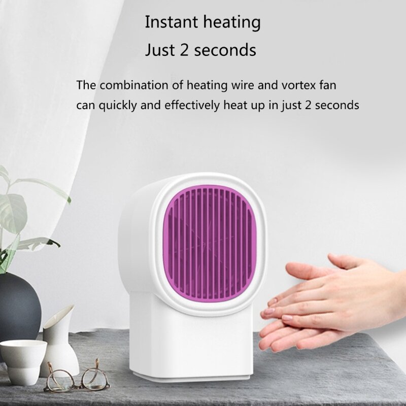Portable Electric Heater Fast Heating Comfortable Warmth for Home Office Bedroom New Dropship