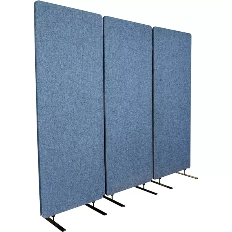 Desk Partition Screen Divider Room 72 Inch W X 66 Inch H Fence Privacy Screens Zippered 3-Pack) Soundproof Booth Partition Wall