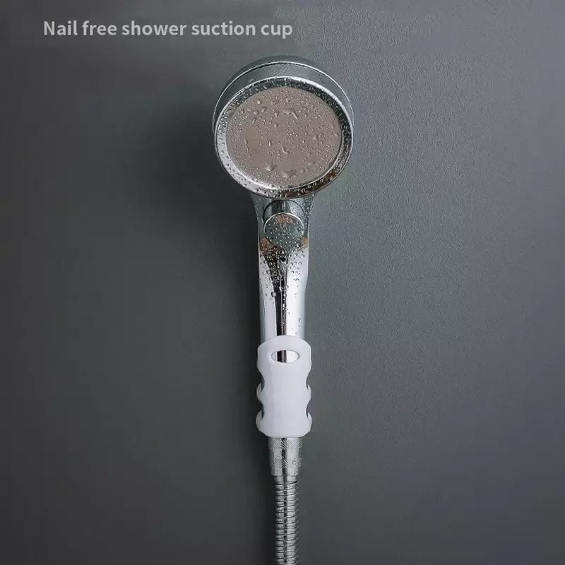 Shower Head Suction Cup Bracket, Punch-free Shower Holder, Rack Shelf, Wall Mount, Douche Accessories, Bathroom