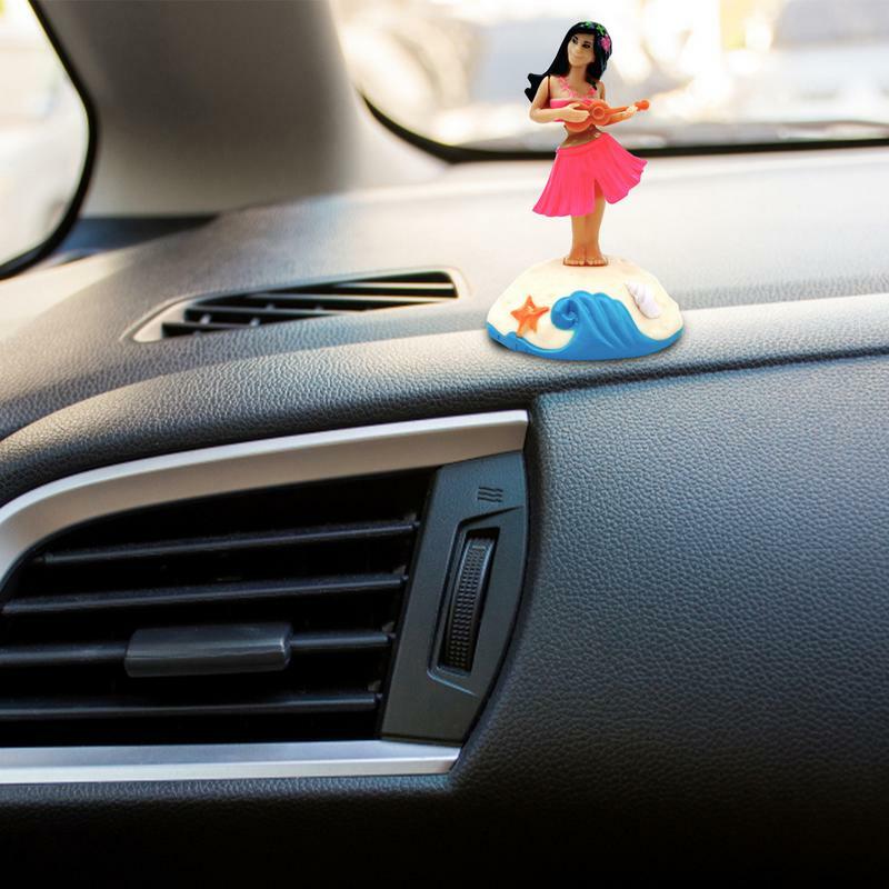 Painel Mini Menina Dançando Ornamento, Figura Desktop, Enfeites Interior do carro para Condução Divertida para Mesa Estante Quarto