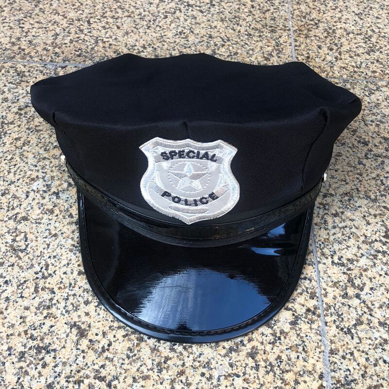 Восьмиугольная шапка для мужчин и женщин, Детская полицейская шапка, сценические аксессуары, форма для взрослых, аксессуары, плоская шапка, бесплатная доставка