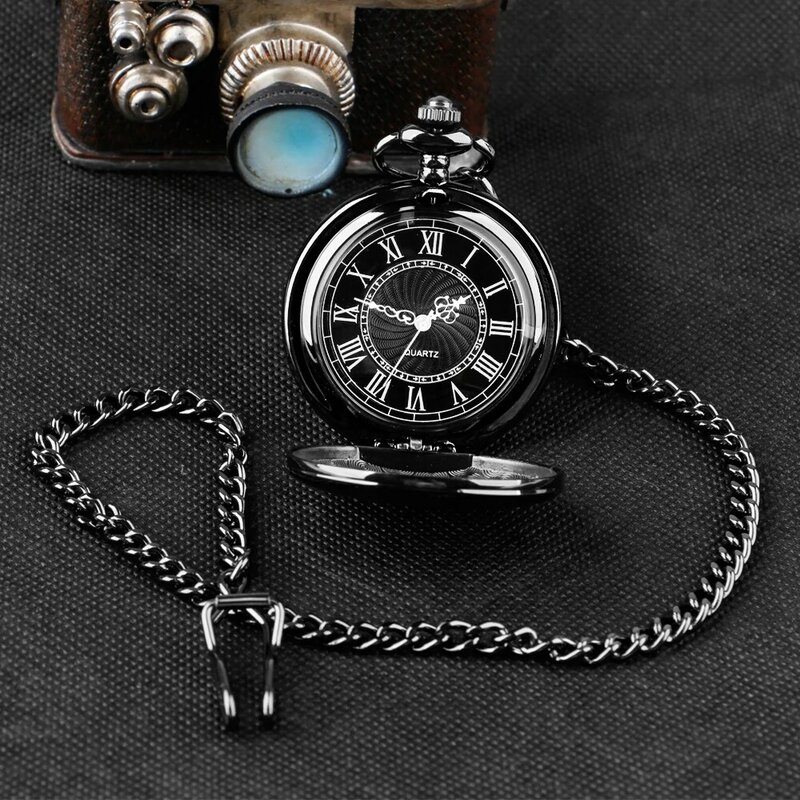 Часы наручные цифровые в римском стиле для мужчин и женщин, винтажные кварцевые карманные, с цепочкой на липучке 30 см, подарок CF2021