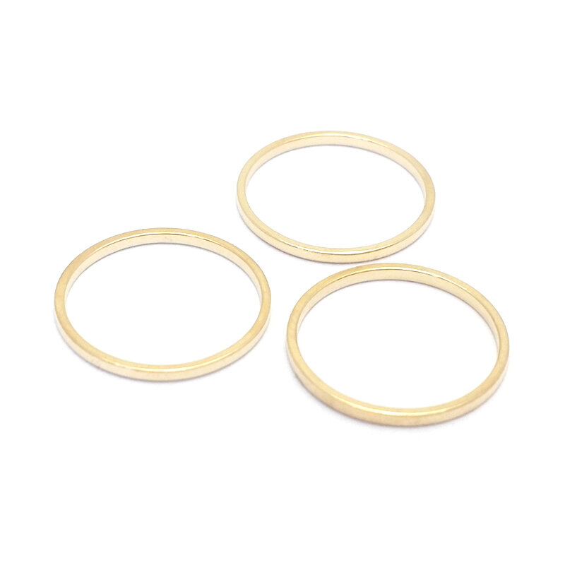 Anéis fechados de latão redondo para fazer jóias, Conecte os anéis, Mais cores podem ser abertas, 8mm a 80mm de diâmetro
