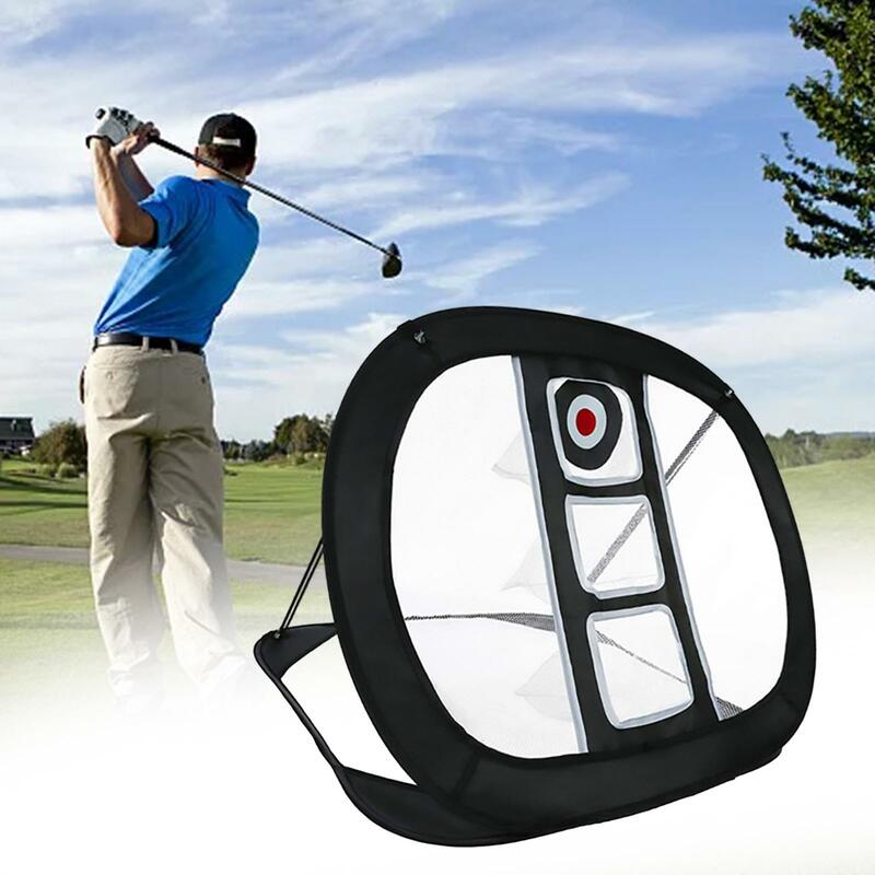 Jaring Golf Chipping Net Target Golf sistem jaring pukulan Golf mudah dipasang jaring latihan Golf jaring lipat