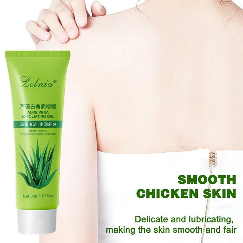 Gel exfoliante de Aloe Vera para limpieza profunda, exfoliante facial, exfoliante corporal, exfoliante de barro corporal suave, M3e5