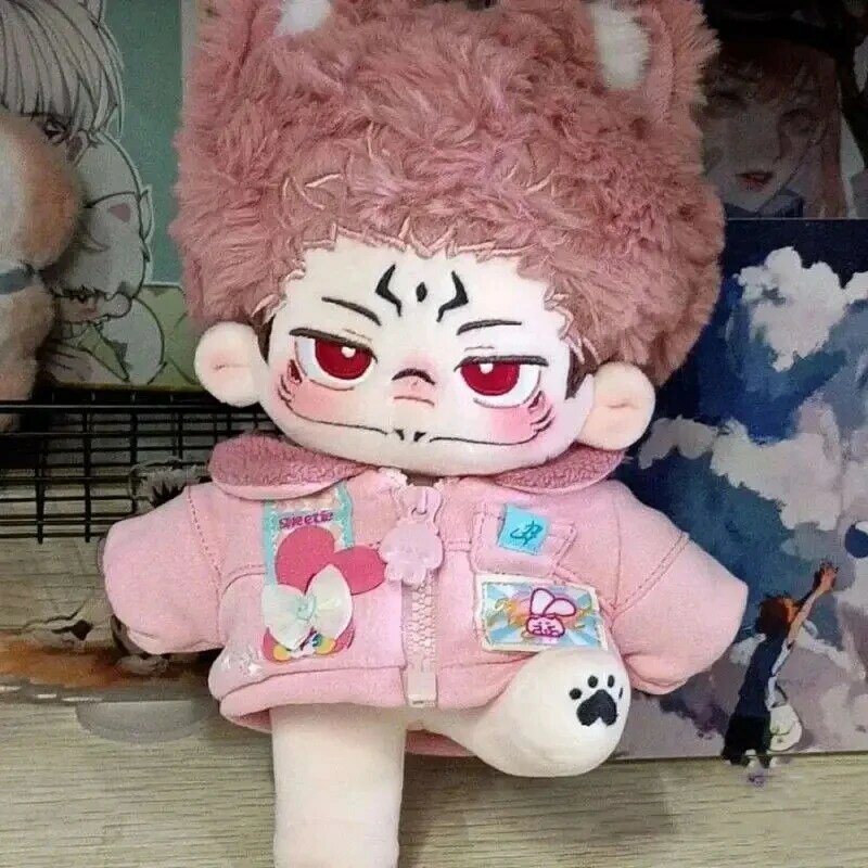 Gra Anime Jujutsu Kaisen Ryomen Sukuna 20cm pluszowy lalki zabawki naga lalka pluszowy Cosplay 5932 prezent dla dzieci