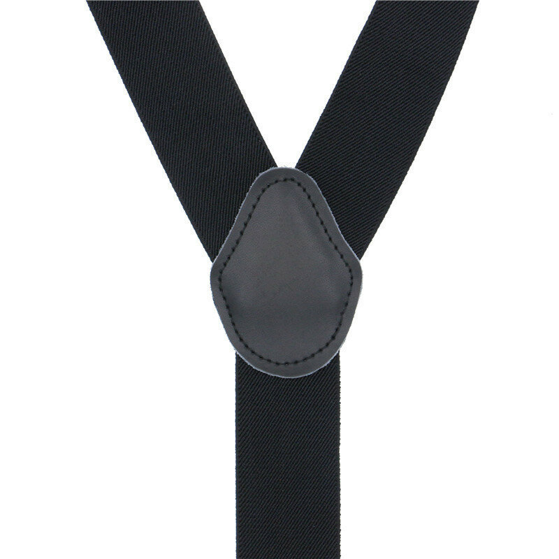3.5*120cm moda 6 clip bretelle a strisce uomo uomo Vintage Casual bretelle in pelle per adulti Tirantes troers cinturino regolabile