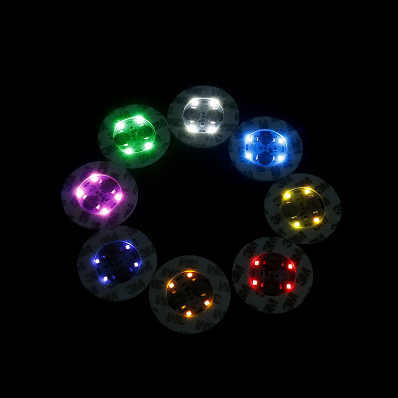 6LED lamp beads Bottle Light Stickers Glow Coaster Super Bright Lamp for KTV Bar