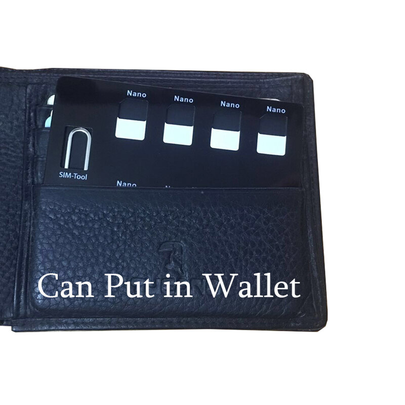 Kartu Nano dan pemegang pin, memegang 8 buah kartu Nano dan pin lphone