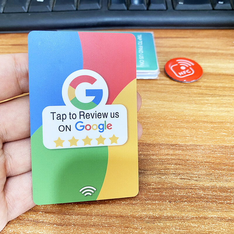 Standard-NFC-Instagram-Google-Bewertungskarten Android/iPhone Tippen Sie auf die URL, um Social-Business-Bewertungskarten zu schreiben