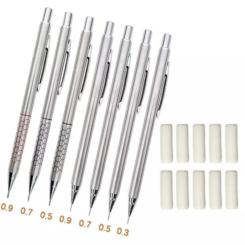20 pçs/set Lápis Cauda Borracha Portátil Substituível Core School Sketch Pintura Acessórios Mini Eraser Recarga Suprimentos
