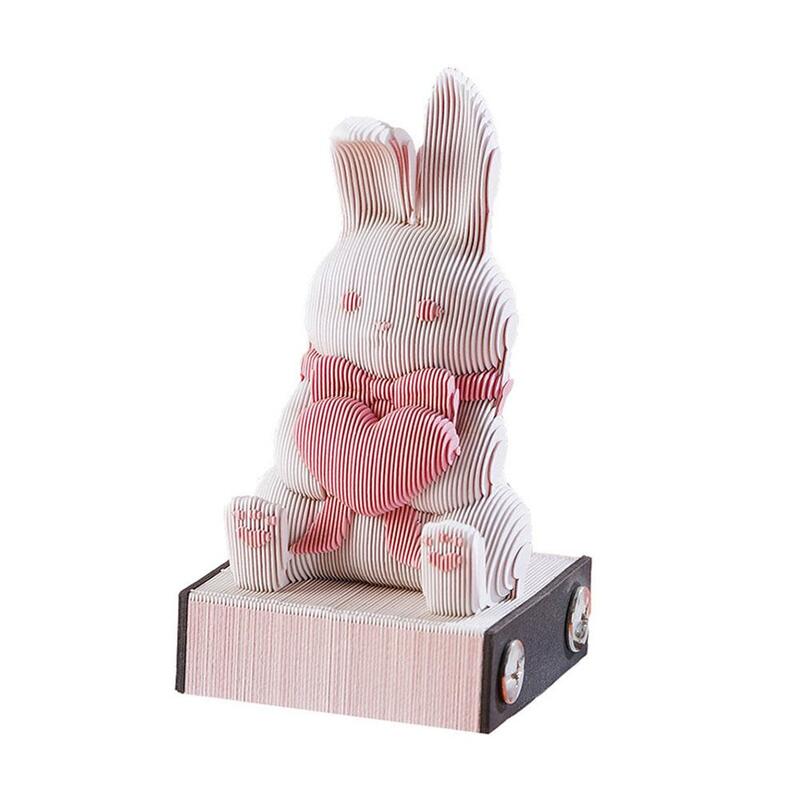 Творческий Многофункциональный фотоальбом 3D стерео подарок Художественный школьный друг инструмент для заметок офисный кролик нарядный блок 2023 No X1F7