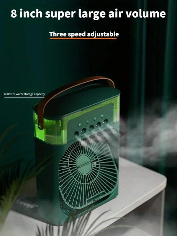 Новый мини-портативный вентилятор для кондиционера, бытовые компактные портативные вентиляторы для гидроохлаждения, регулируемые 3 скорости