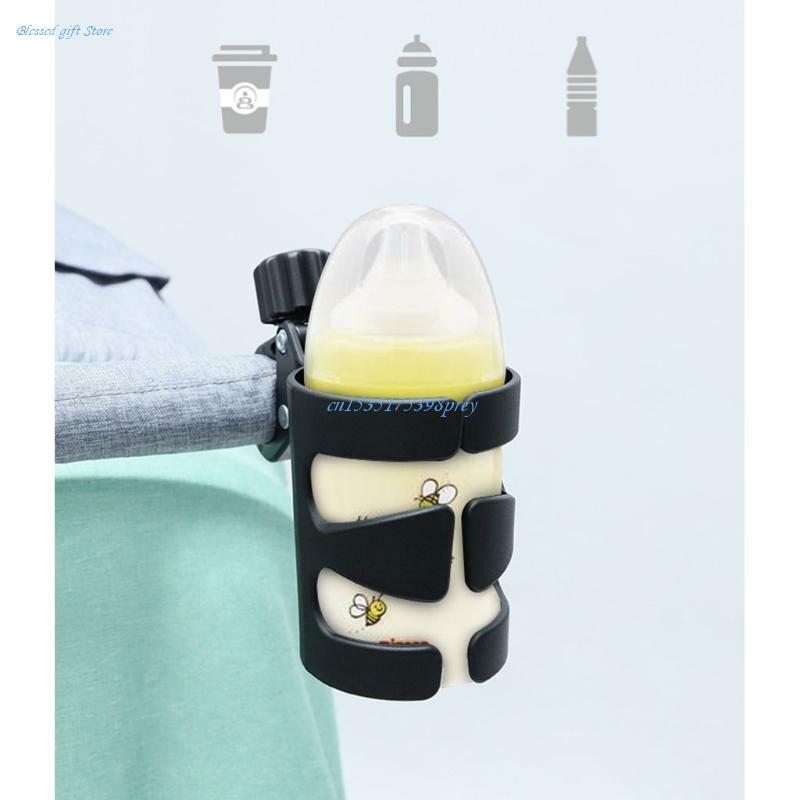 아기 유모차 컵 홀더, 유모차 휠체어용, 범용 360 회전식 음료 병 랙, 1 개 액세서리, 신제품