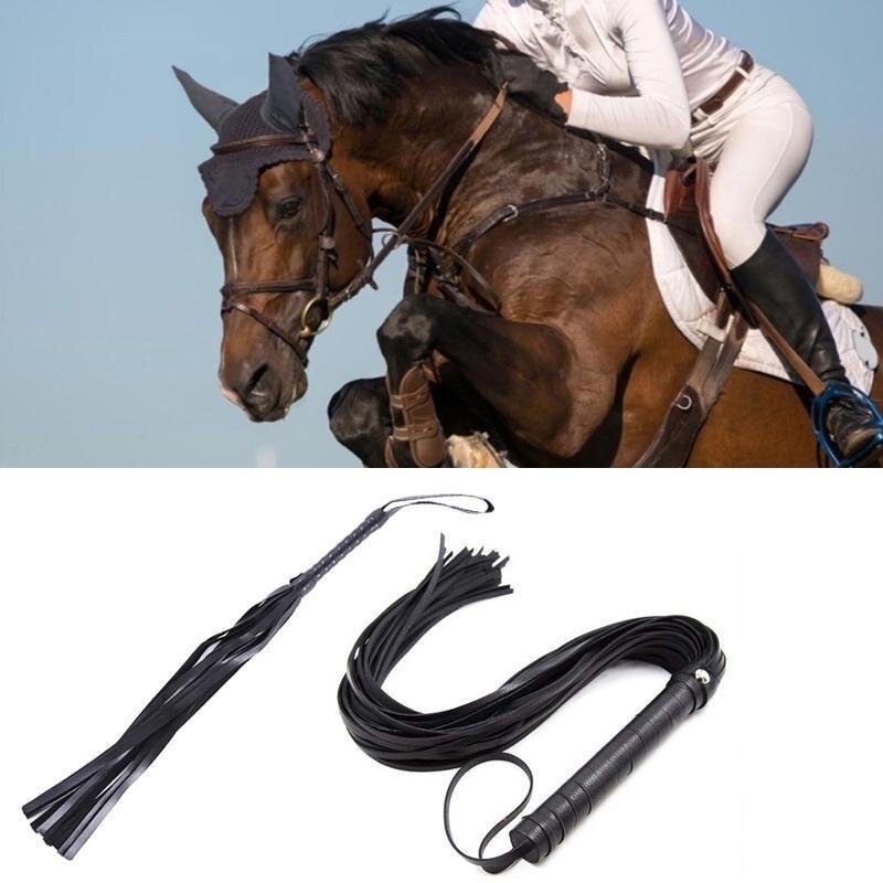 Pimp Whip Racing Riding Crop Party Flogger Queen Black Horse Riding Whip High Quality Riding Accessories