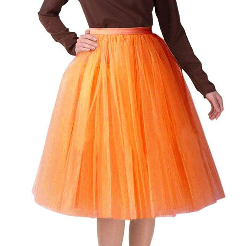 Женская плиссированная юбка, пятислойная фатиновая юбка для подружки невесты, 2024