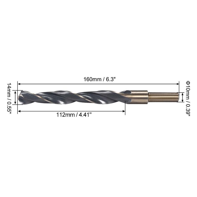 1/2pcs Straight Shank Twist Drill Bits 6-14mm High Speed Steel HSS 4341 Drill Bit for Stainless Steel Aluminum Alloy Iron