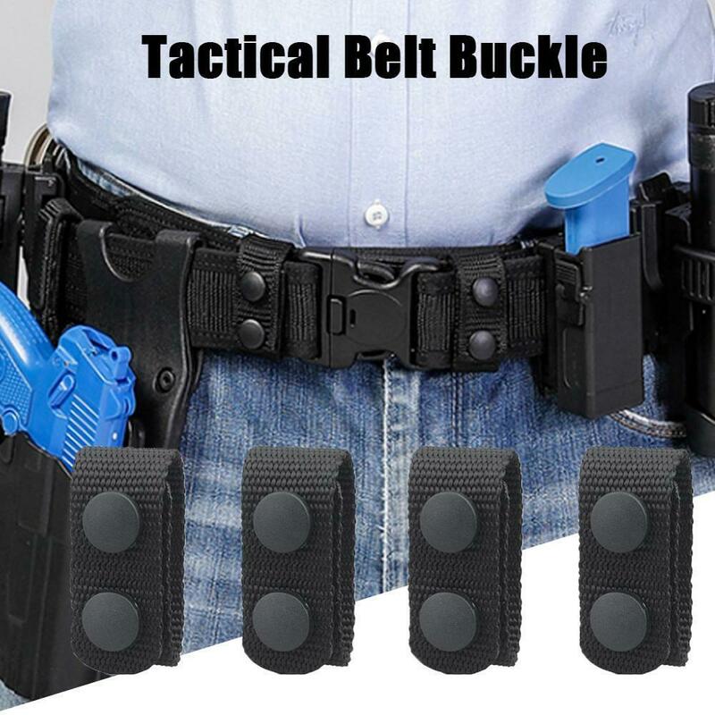 4Pcs Tactical Belt Buckle Heavy Duty Belt Keeper Portable Webbing Strap Military Molle Belt Equipment Accessories Outdoor Sports