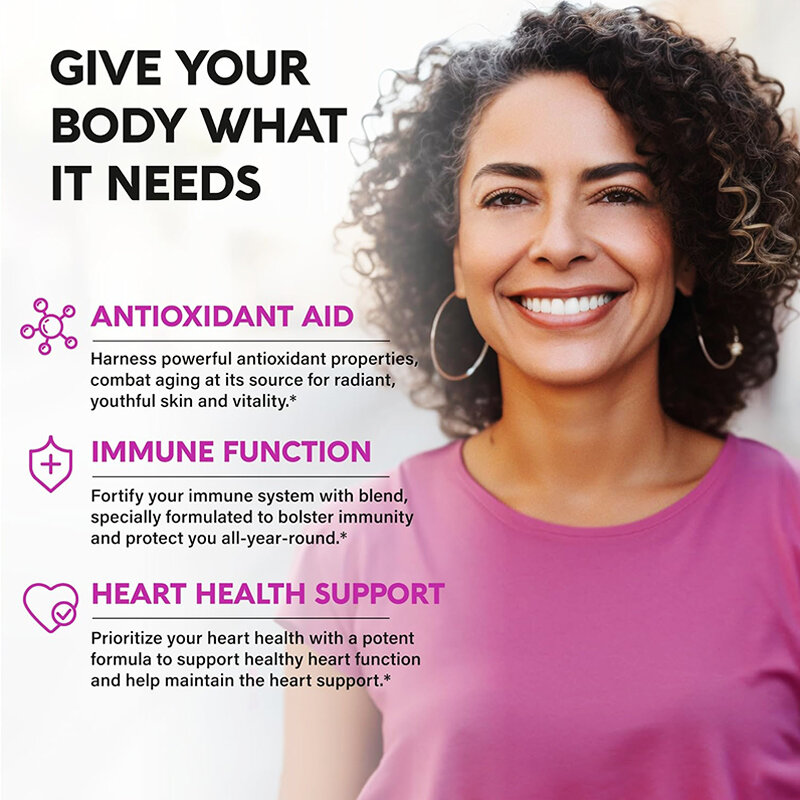 Kapsul Resveratrol, antioksidan, mendukung anti-penuaan, dukungan kardiovaskular, wanita & Pria dengan n-asetil sistein-60/120 buah