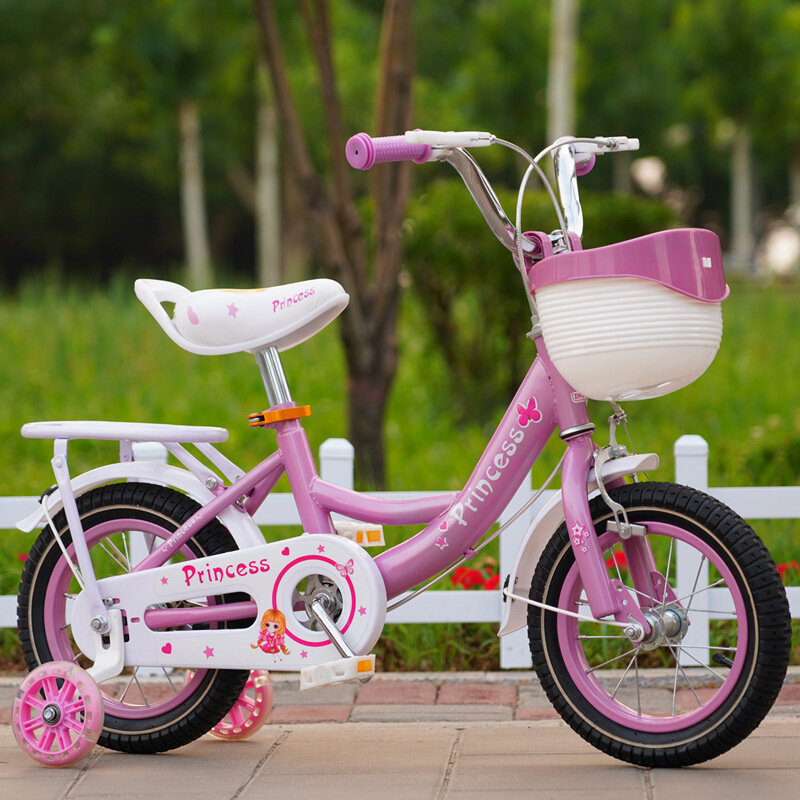 어린이용 뒷좌석 공주 유모차, 아기 자전거, 여아 자전거, 장난감 선물, 2022 신제품