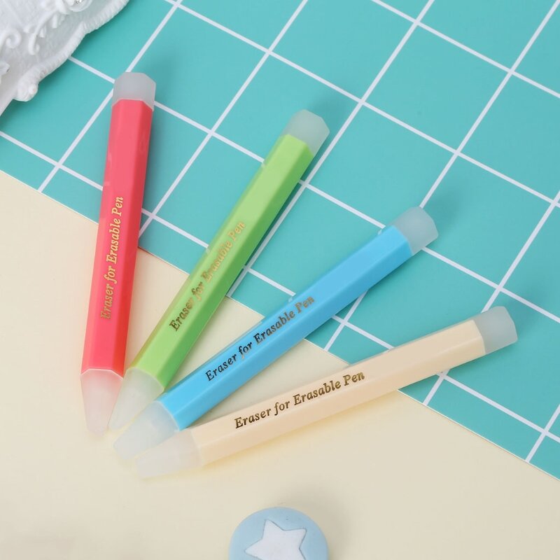 Uitwisbare Pen Gum Gummen Rubber Remover Studenten Veeg Schoon Gum Laat Geen Sporen Schoolbenodigdheden Briefpapier