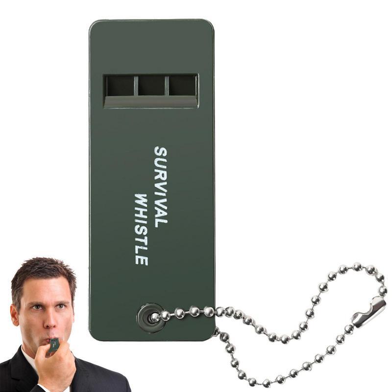 High Decibel Survival Whistle, Portable Keychain, Camping, Caminhadas, Emergência, Áudio, Esportes, 3 Frequência