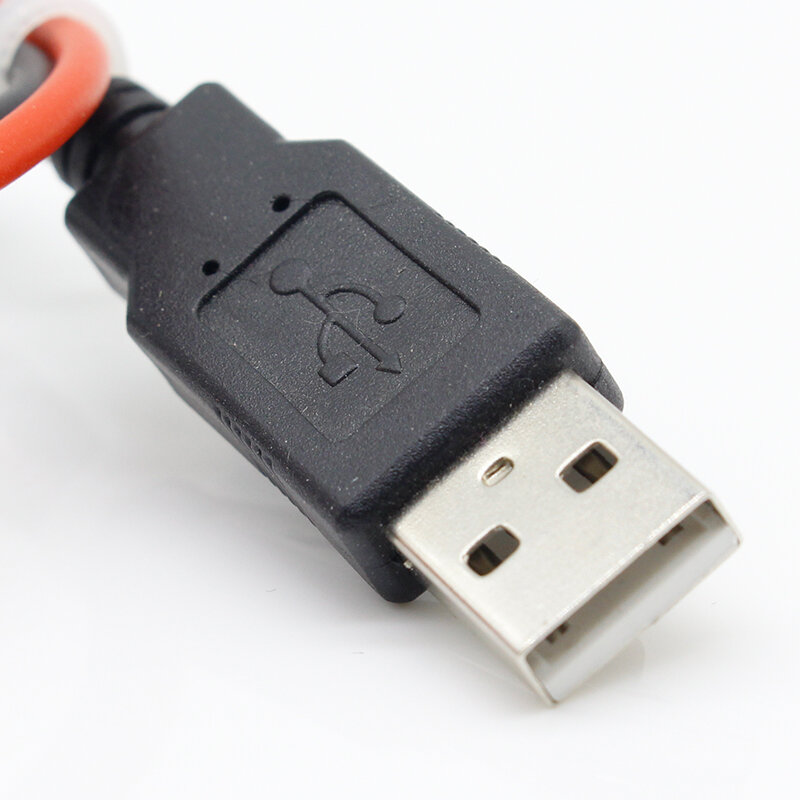 Klip buaya USB 1 pasang, kawat buaya pria/wanita ke USB tester detektor DC voltase meter kapasitas pengukur daya Amper