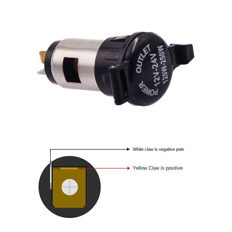 24V 12v Motorcycle Car Cigarette Lighter Socket Plug for Car Cigarette Lighter Power Socket Plug Outlet Parts Ignition