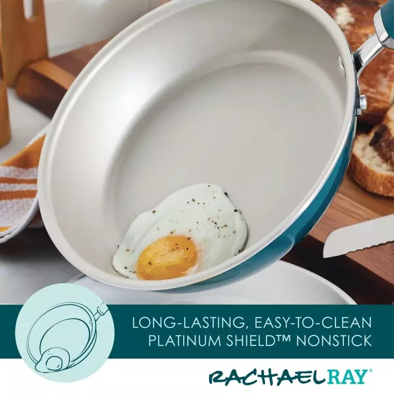 Раччел Рей Создайте вкусные алюминиевые неприлипающие детали из двух предметов, сковорода для индукционной плиты