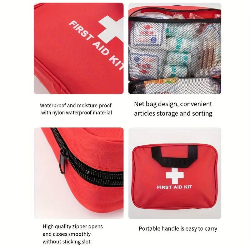 Kit pertolongan pertama, tas medis portabel medis darurat multi-guna, tas pertolongan pertama multifungsi luar ruangan, tas darurat rumah