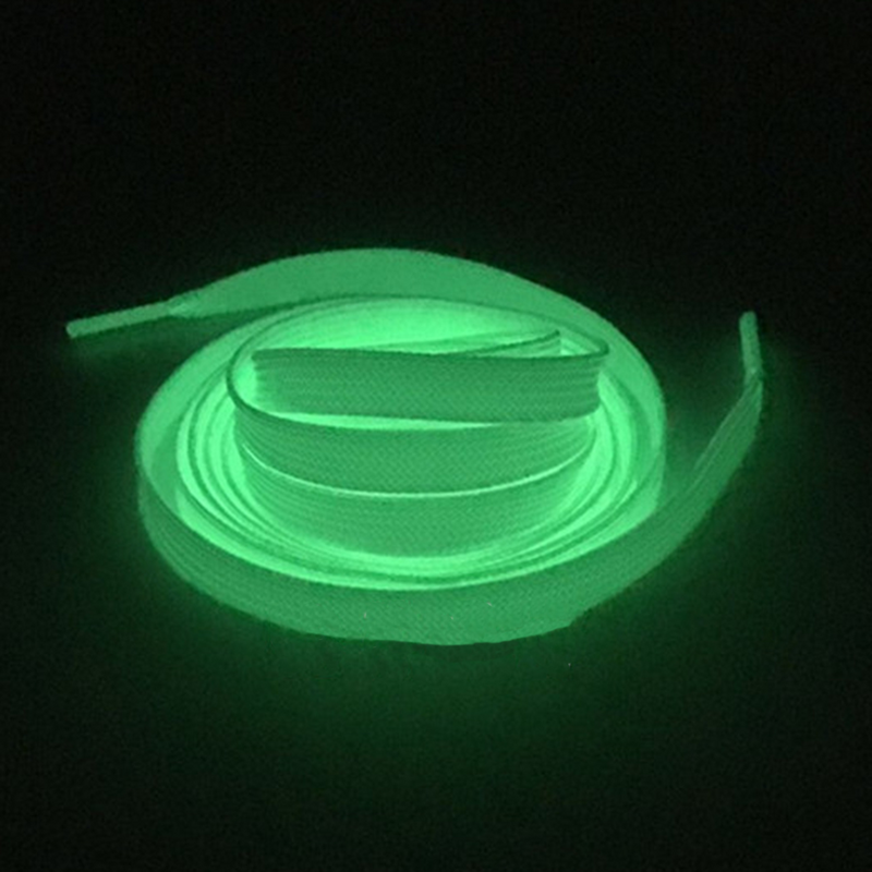 Fluorescencyjne sznurowadła świecące w ciemności sznurowadła świecące elastyczne do trampek sprężystość sportowa fluorescencja