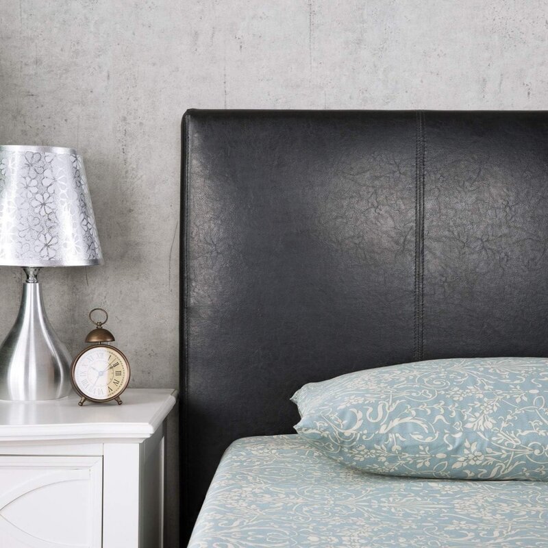 Gerard Faux Leather Upholstered Platform Bed Frame / Mattress Foundation / Wood Slat Support / No Box Spring Needed