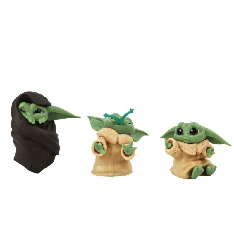 Disney-figura de acción de Star Wars de 6 unids/set, juguete de maestro Baby Yoda Darth de 5-7cm, colección de Juguetes Divertidos Kawaii, modelo mini de PVC