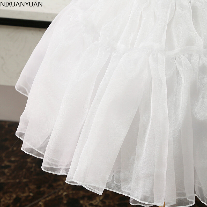 Puffy Skirt for Girls Underskirt Crinoline Bride Petticoat Cosplay Wedding Accessories Rockabilly Slip Boutique Lolita Dress