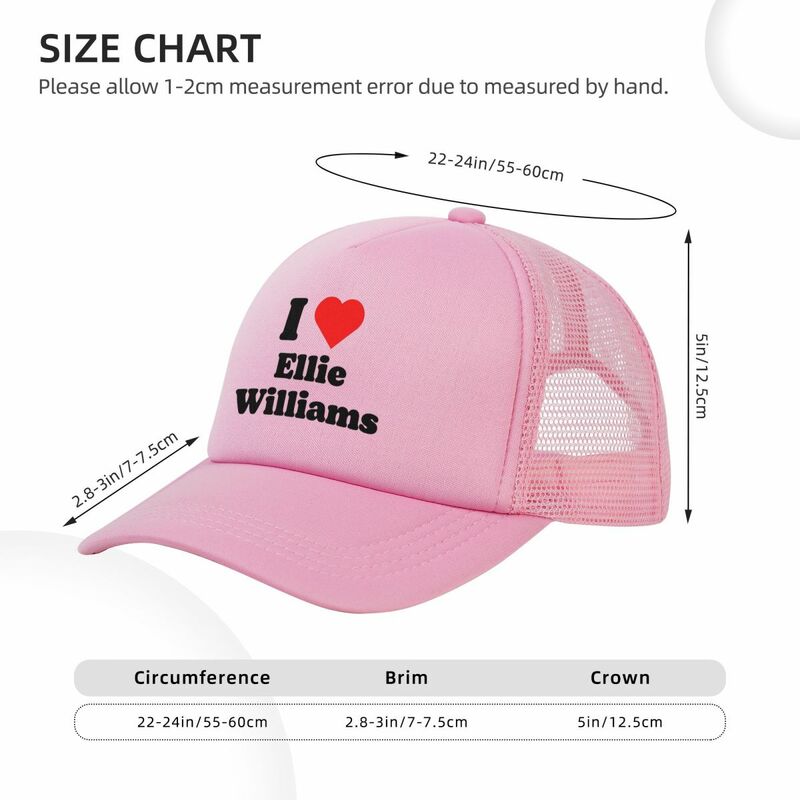 Chapéus de malha lavável para unissex, o último de nós, eu amo Ellie Williams, bonés de beisebol, moda