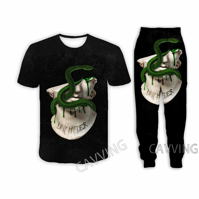 Lil Baby 3D Gedruckt Casual T-shirt + Hosen Jogging Hosen Hose Anzug Kleidung Frauen/Männer Sets für Frauen/männer