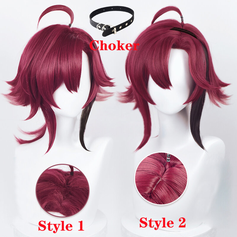 55cm Long Shikanoin Heizou Cosplay Wig Game  Cosplay Gradient Heat Resistant Synthetic Hair Party Wigs + Wig Cap