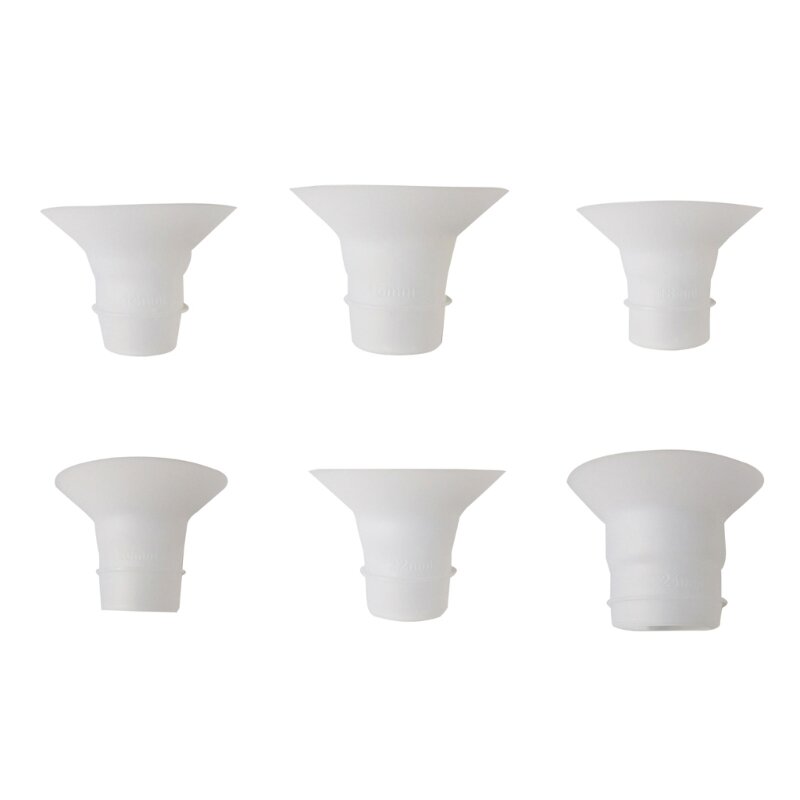 Convertidor insertos silicona para extractor leche, accesorios repuesto para taza colección, usable, 14mm, 16mm, 18mm, 20mm, 22mm, 24mm