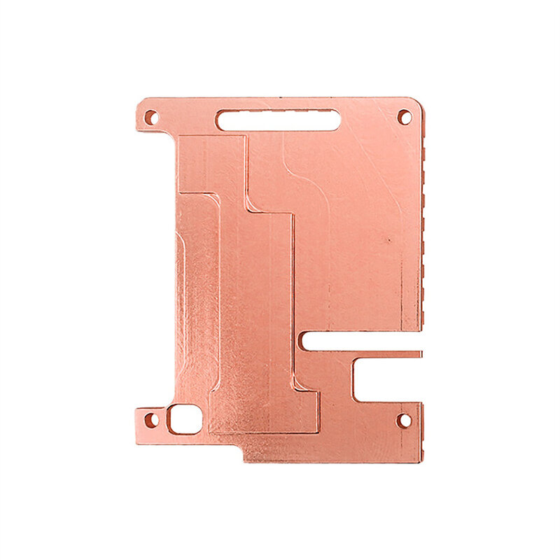 Dissipateur thermique en cuivre pour Raspberry Pi 4B, plaque de refroidissement avec adhésif