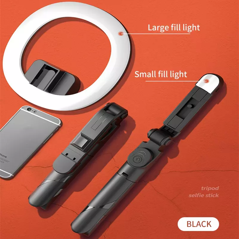 Mini Webcam Ring Beauty Portable Handheld Live Makeup Phone Fill Light Lamp