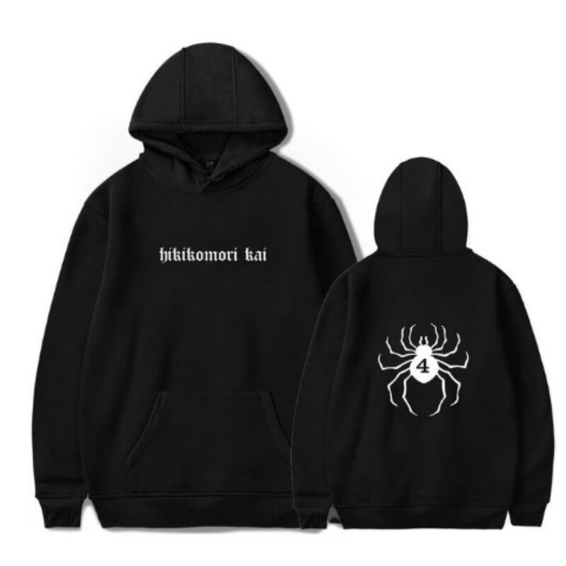 Hikikomori kai padrão impresso new2 feito sob encomenda merch hoodie