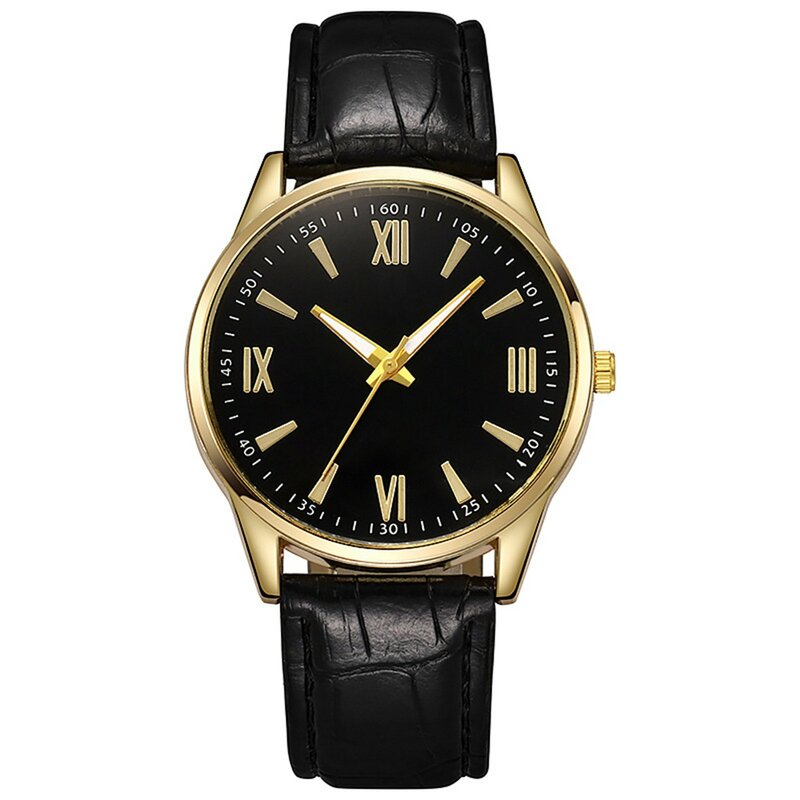 Jam Tangan Mewah Minimalis untuk Pria Jam Tangan Bisnis Pria Kulit Ultratipis Jam Tangan Kuarsa Kasual Reloj Hombre