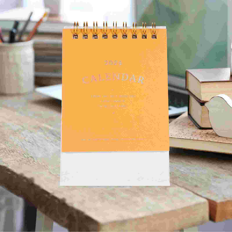 Desk Calendar Small Standing Flip Desktop Calendars Portable Daily Planning Monthly Calendar For Home Home Decorations