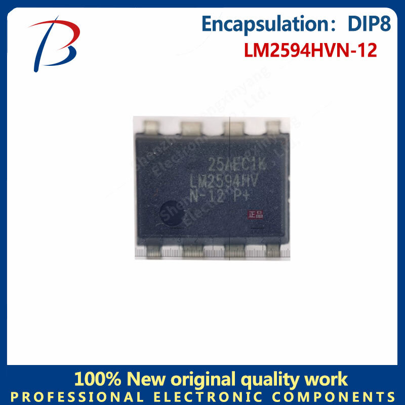 1pcs  LM2594HVN-12 Package DIP8 step-down regulator screen printing LM2594HVN-12