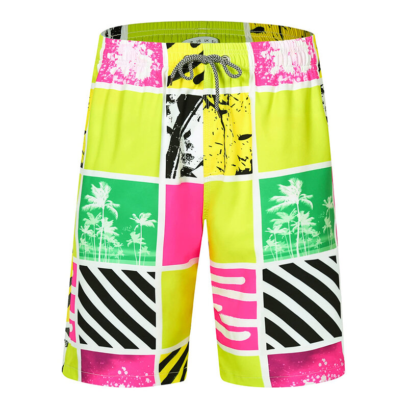 Pantalones cortos de playa Hawaianos para hombre, bañador informal con estampado 3D, y2k, Surf, 2023