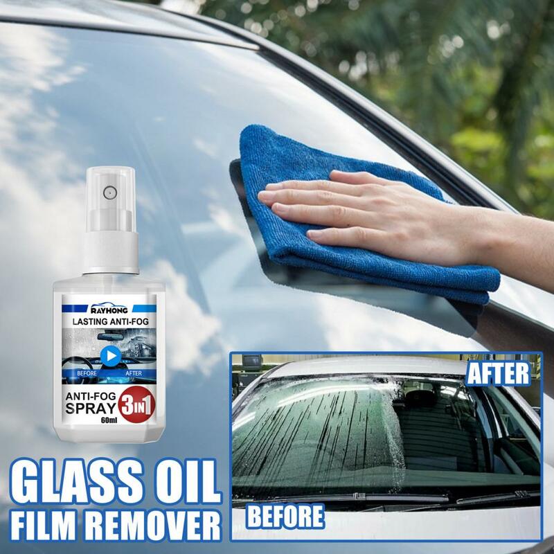 60ml Car Glass Anti-rain Agent Water Repellent Coating Rainproof Nano Super Hydrophobic Coating Spray Windscreen Car Maintenance