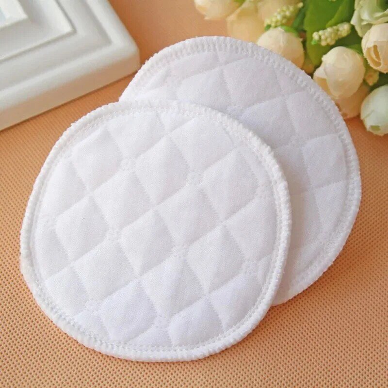 Almohadillas de algodón reutilizables para lactancia de bebé, almohadillas suaves y absorbentes, lavables, 6/8/10 piezas