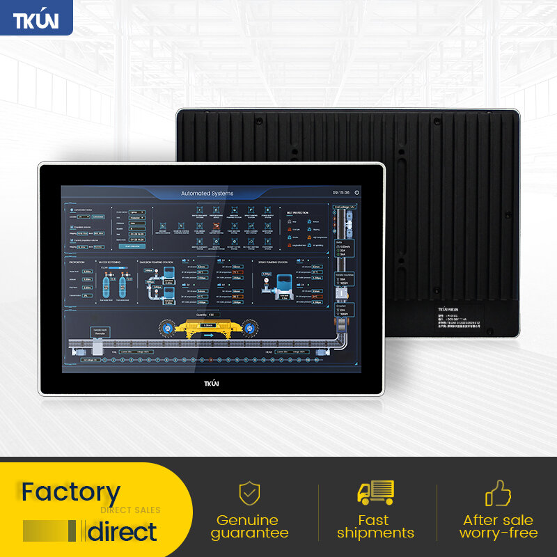 TKUN i3/i5/i7/J6412 Touch all in one machine 10.1 Inch Industrial  All-in-one Computer Screen Monitor Display Embedded  Fanless