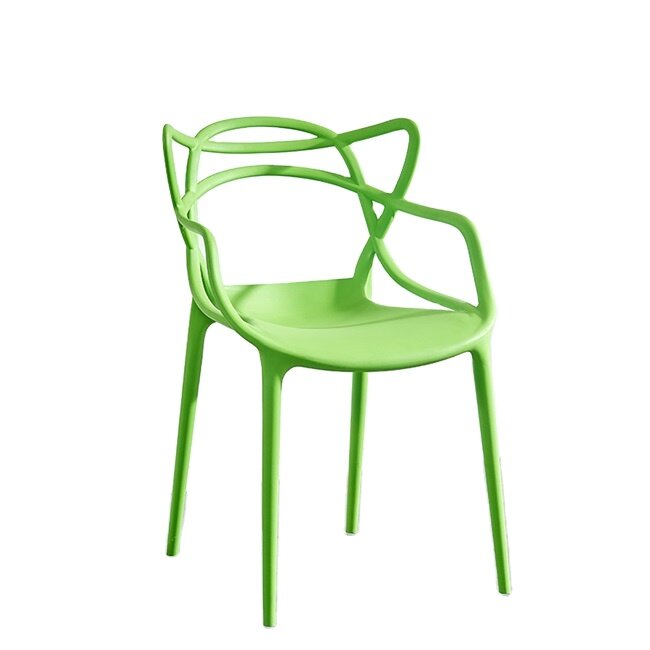 Лидер продаж, повседневный обеденный стул в скандинавском стиле, современный простой пластиковый стул, кофейный Штабелируемый стул