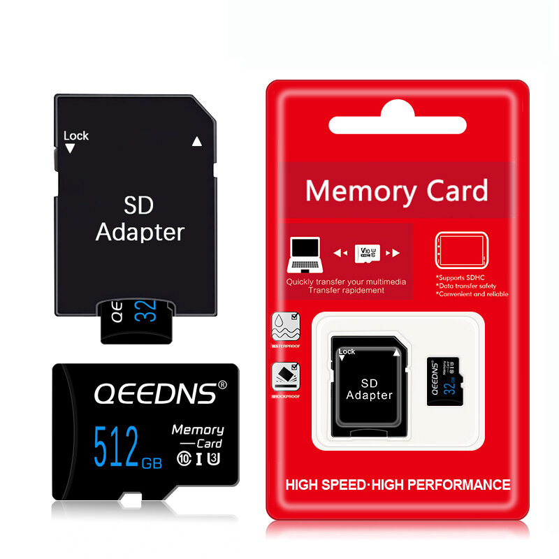 Geheugenkaart 32Gb 64Gb 128Gb 256Gb Hoge Snelheid Tf Flash Kaart Class10 256Gb Cartao De Memoria Tf Kaart Voor Tablet/Camera/Telefoon